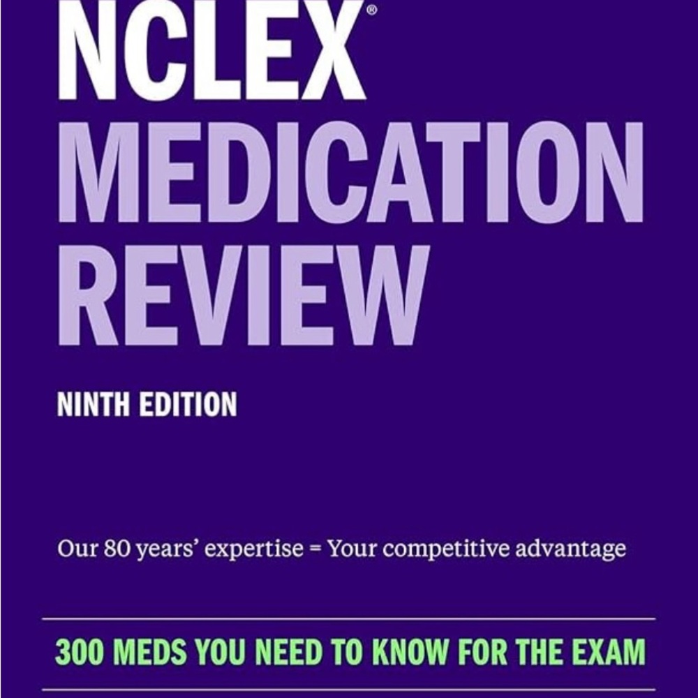 Kaplan NCLEX Medication Review Notebook - Purple and Green